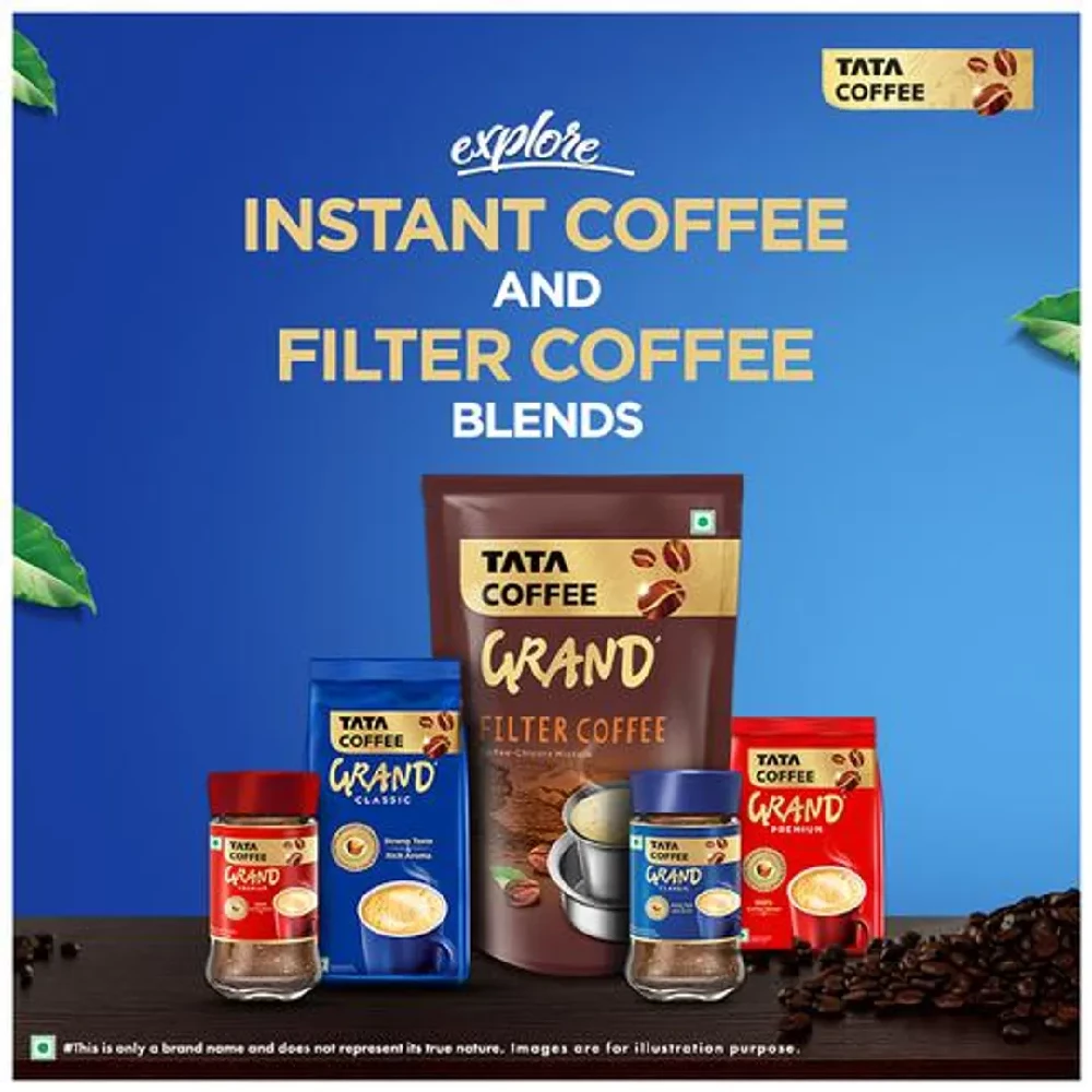 Tata Coffee Grand Classic Instant Coffee - Flavour Locked Decoction Crystals, 200 g-9.webp